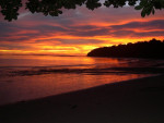 Zonsondergang op Pulau Tiga